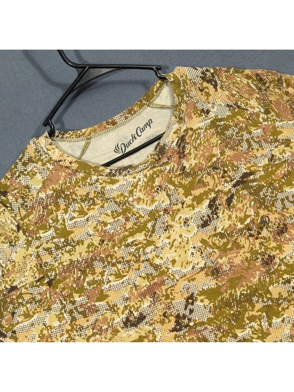 Duck Camp Shirt Men's XXL Multicolor Midland Camo Original Bamboo Crew Hunting